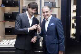 Andrés Velecoso junto a Hubert Wiese, Consejero Delegado de Montblanc Iberia.