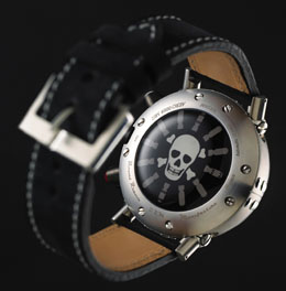 Fondo del reloj "Bomber Skull" de BRM.