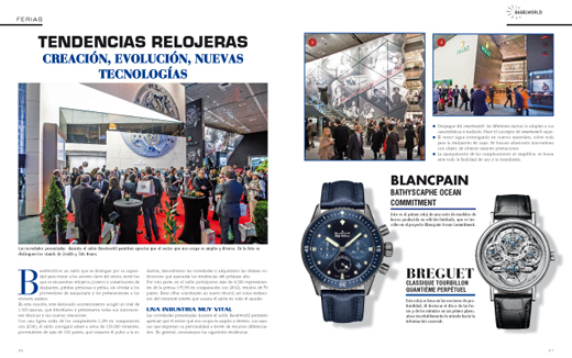 EL SALÓN BASELWORLD EN LA REVISTA CRONOS
