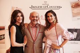 Elisa Sednaoui, Christian Louboutin and Astrid Muñoz_Jaeger-LeCoultre and Christian Louboutin dinner Ritz hotel © Roch Armando