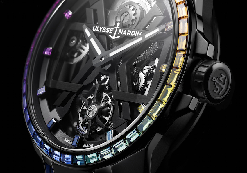 ULYSSE NARDIN SE INTRODUCE EN EL UNIVERSO MULTICOLOR DE LOS ENGASTES RAINBOW