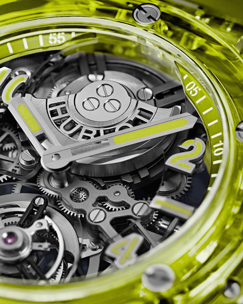 Hublot: saxem en amarillo neón