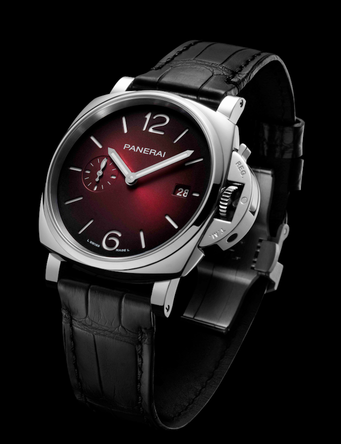 Esfera burgundy para el "Luminor Due"